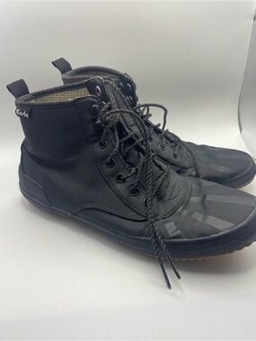 Keds Black High-Top Lace-Up Canvas Boots‎